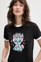 Vans T-shirt damski bawełniany czarny VN000W24BLK1