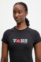 Vans T-shirt damski bawełniany czarny VN000XEABLK1