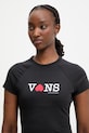 Vans T-shirt damski bawełniany czarny VN000XEABLK1