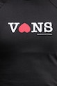 Vans T-shirt damski bawełniany VN000XEABLK1 czarny