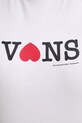 Vans crop top damski bawełniany VN000XEAWHT1 biały