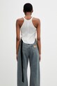 Oblečenie Rick Owens DRKSHDW dámsky bavlnený crop top DS01F4100.BH biela
