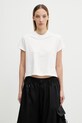 Rick Owens DRKSHDW t-shirt bawełniany Small Level gładkie biały DS01F4207.RN