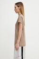 Rick Owens DRKSHDW t-shirt bawełniany Small Level DS01F4208.RN beżowy SS26