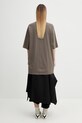 Odzież Rick Owens DRKSHDW t-shirt bawełniany Jumbo DS01F4204.RN brązowy