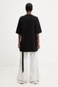 Îmbrăcăminte Rick Owens DRKSHDW Jumbo tricou de bumbac pentru femei DS01F4204.RNEP7 negru
