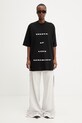 Rick Owens DRKSHDW Jumbo tricou de bumbac pentru femei DS01F4204.RNEP7 negru