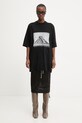 Rick Owens DRKSHDW Jumbo majica od pamuka za žene DS01F4204.RNEP2 crna