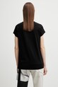 Odzież Rick Owens DRKSHDW Small Level t-shirt bawełniany damski DS01F4208.RNEP5 czarny