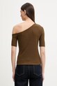 Odzież Sessun t-shirt damski z lyocellem 26208014 brązowy