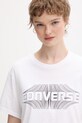Converse t-shirt damski bawełniany biały CVW5T072