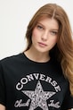 Converse dámske bavlnené tričko čierna CVW6T063