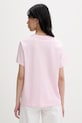 Odzież Converse T-shirt damski bawełniany CVW6T088 różowy