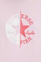 Converse T-shirt damski bawełniany CVW6T088 różowy
