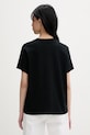 Oblečenie Converse tričko dámske bavlnené CVW6T088 čierna