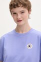 Converse t-shirt damski fioletowy CVW5T108