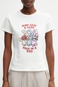 Kenzo T-Shirt bawełniany damski biały FG52TS0064SK