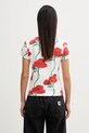 Odzież Kenzo GOTS KENZO ARCHIVE ROSE CLASSI t-shirt bawełniany damski FG52TS2124SK biały