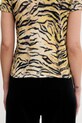 Kenzo t-shirt bawełniany GOTS KENZO TIGER CLASSIC T-SHI żółty FG52TS2154SK