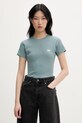 Dickies tričko dámske s bavlnou tyrkysová DK0A87QBL371