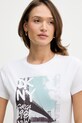 Dkny t-shirt biały DJ6T1750