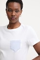 Armani Exchange majica ženska od pamuka bijela XW002190.AF10356