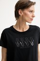 Armani Exchange тениска дамска от памук черен XW002290.AF17172