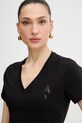 Armani Exchange t-shirt bawełniany czarny XW002330.AF10356