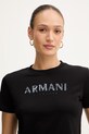 Дрехи Памучна тениска Armani Exchange XW002340.AF10358 черен