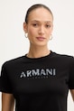 Дрехи Памучна тениска Armani Exchange XW002340.AF10358 черен