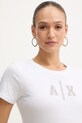 Памучна тениска Armani Exchange бял XW002348.AF10356