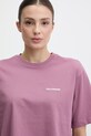 Salomon t-shirt bawełniany różowy LC2834700