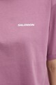 Salomon t-shirt bawełniany LC2834700 różowy