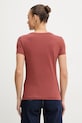 Odzież BOSS Orange t-shirt damski bawełniany C Elove 4 50559077 brązowy