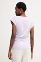 Odzież BOSS t-shirt dziecięcy bawełniany Evka 50557376 fioletowy