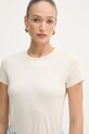 BOSS t-shirt damski bawełniany beżowy 50557843