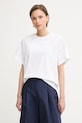 BOSS T-shirt damski z bawełną Elne2 biały 50560987