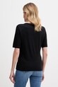 Odzież BOSS t-shirt basic damski z dodatkiem jedwabiu Evyta 50561508 czarny
