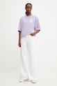 HUGO Blue t-shirt női pamut Oversized_Tee_B 50560772 lila SS26