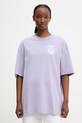 Ruházat HUGO Blue t-shirt női pamut Oversized_Tee_B 50560772 lila
