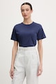 Napapijri t-shirt damski bawełniany AURORA granatowy NP0A4I5GB2Q1