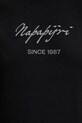 Παιδικό βαμβακερό μπλουζάκι Napapijri BARYTE NP0A4I8Y9411 μαύρο