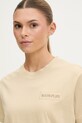 Napapijri t-shirt damski bawełniany CLARAO beżowy NP0A4I9LN3D1