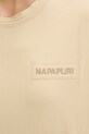 Napapijri t-shirt damski bawełniany CLARAO NP0A4I9LN3D1 beżowy