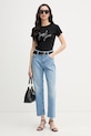 Joop! T-shirt damski bawełniany z elastanem 30102094 czarny SS26