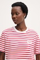 Joop! t-shirt damski bawełniany czerwony 30103056