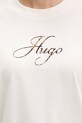 HUGO t-shirt damski Vintage Tee_23 50560566 beżowy