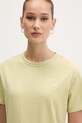 HUGO t-shirt basic damski bawełniany Damacia_7 zielony 50561233