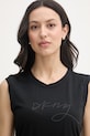 DKNY top damski z bawełną czarny P6BH0ENY