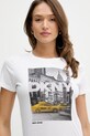 Dkny t-shirt biały DJ6T1748